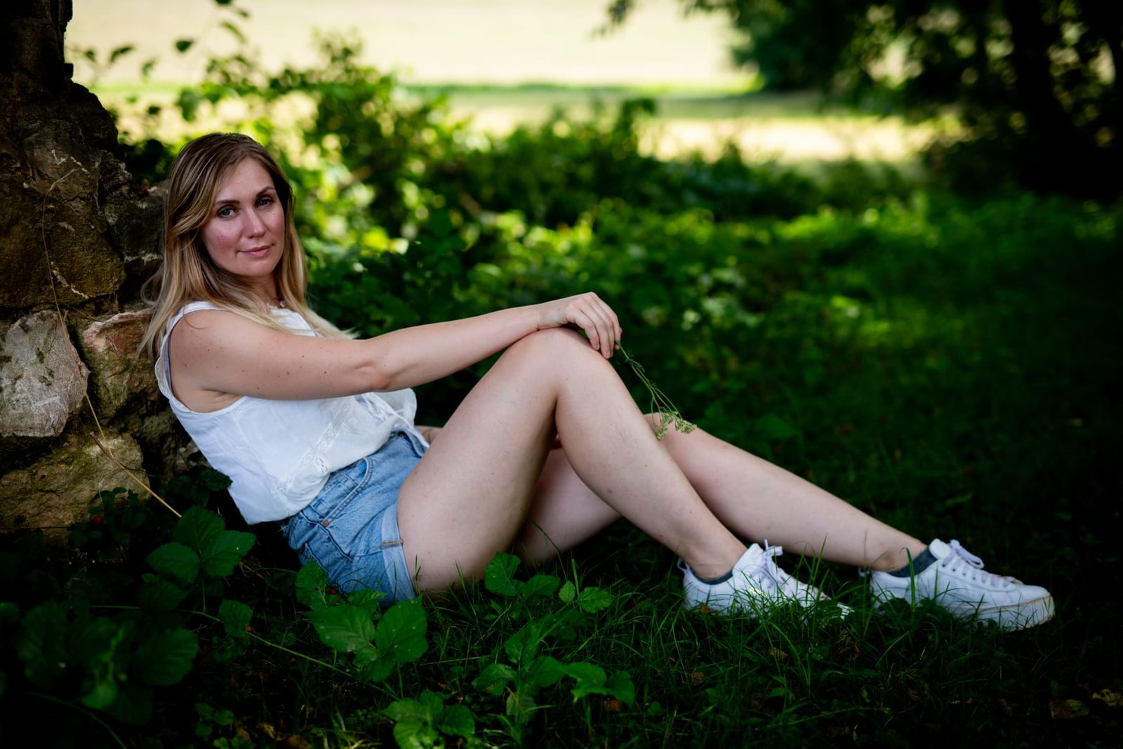 Portrait en extérieur, lumière naturelle