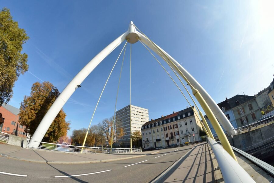 Sur le pont de Mulhouse